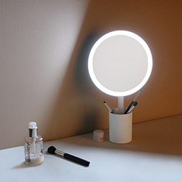 Brush Holder Mirror