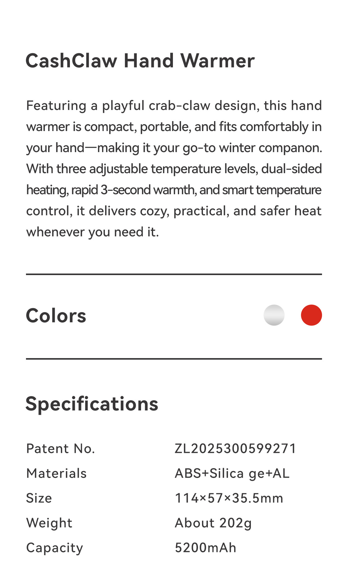 CashClaw Hand Warmer