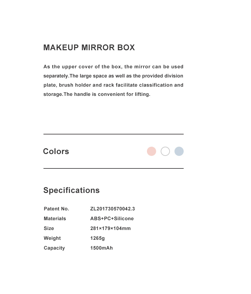Makeup Mirror Box