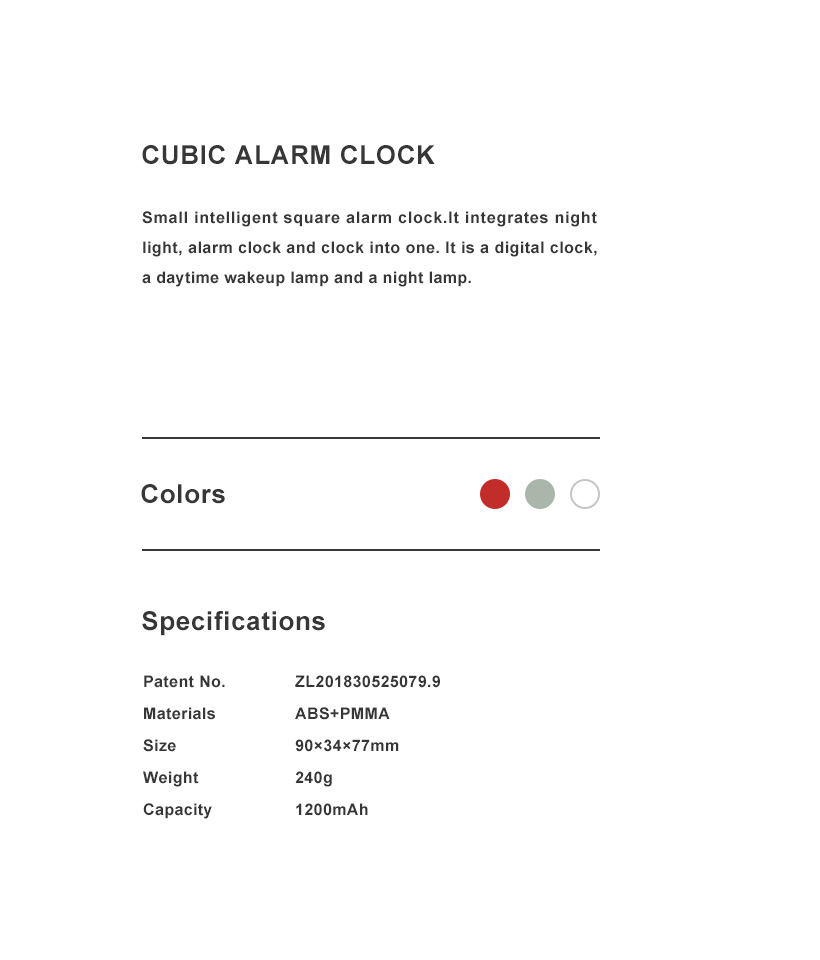 Cubic Alarm Clock