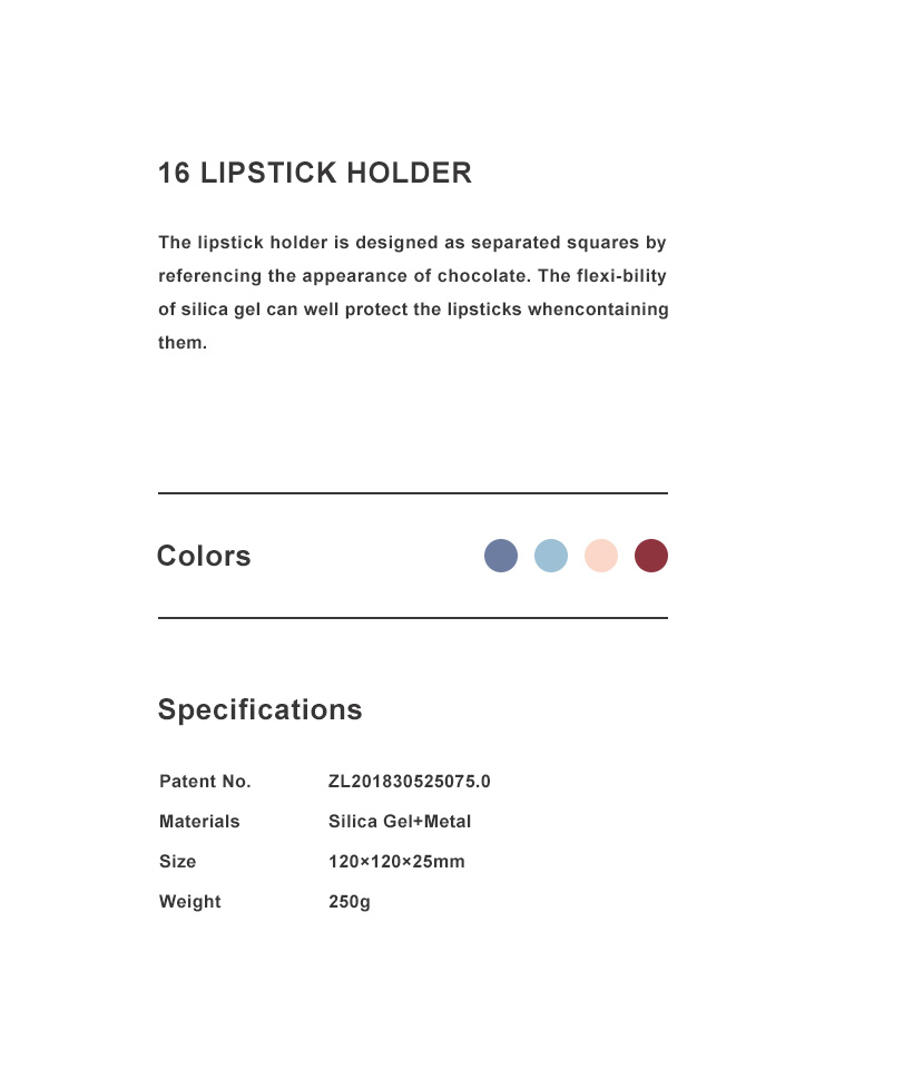 16 LIPSTICK HOLDER