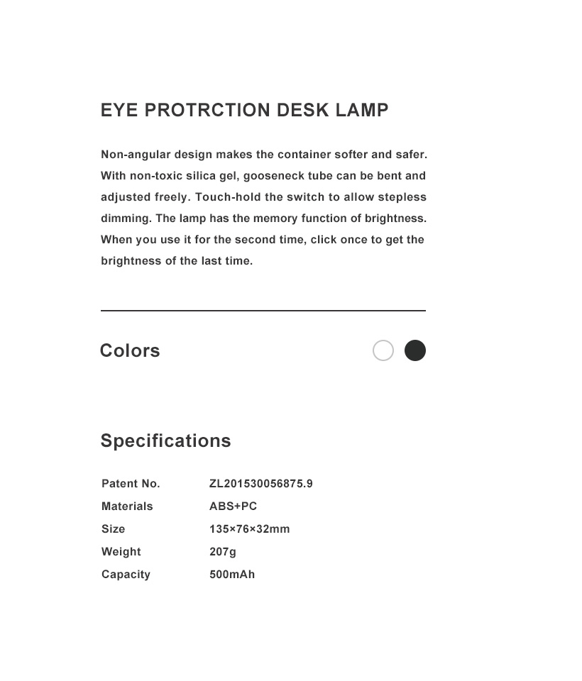 Eye Protrction Desk Lamp