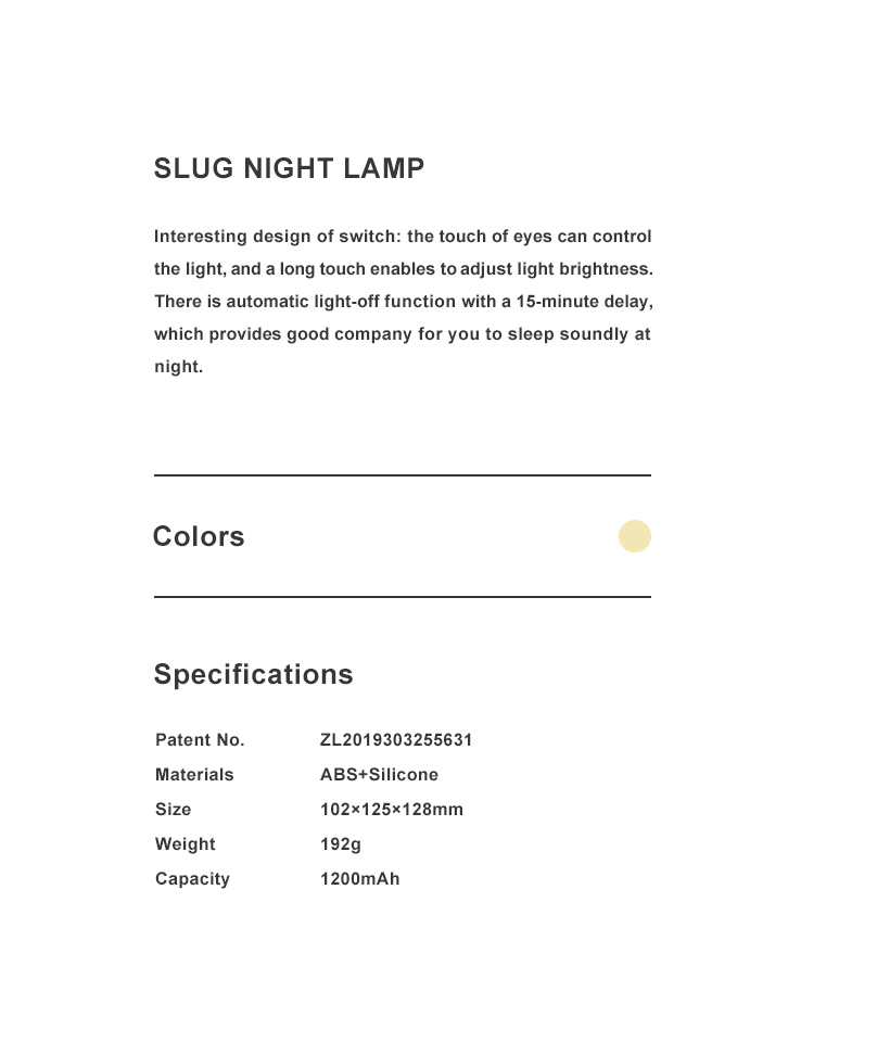 Slug Night Lamp