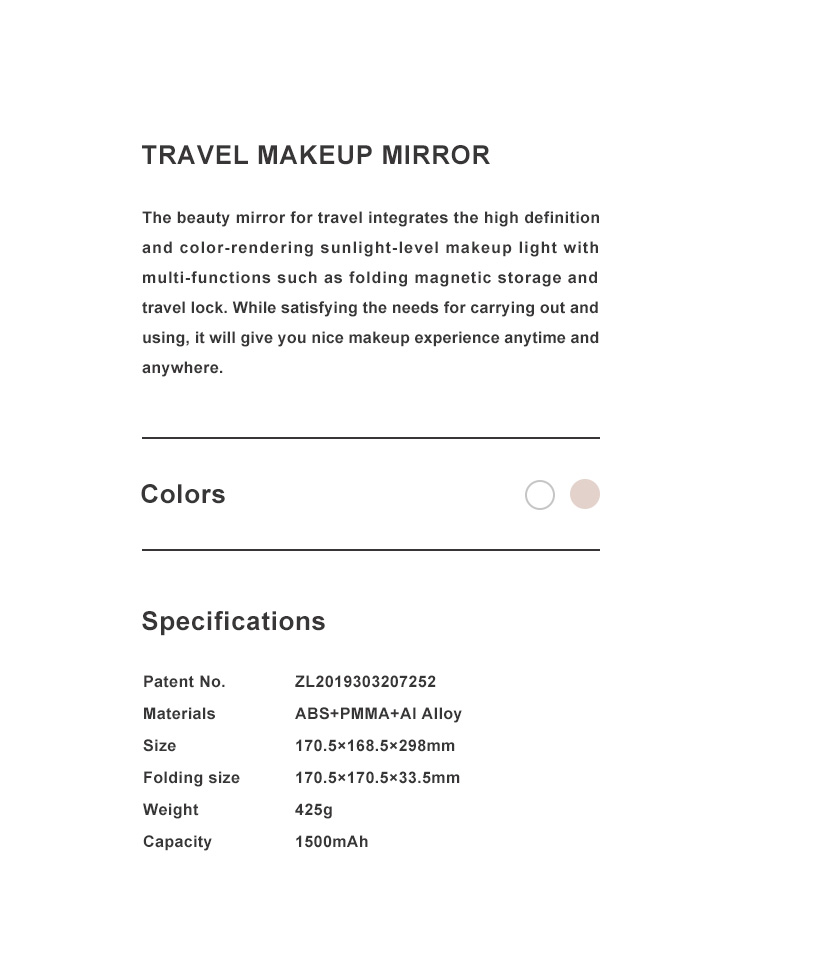 Travel Makeup Mirror