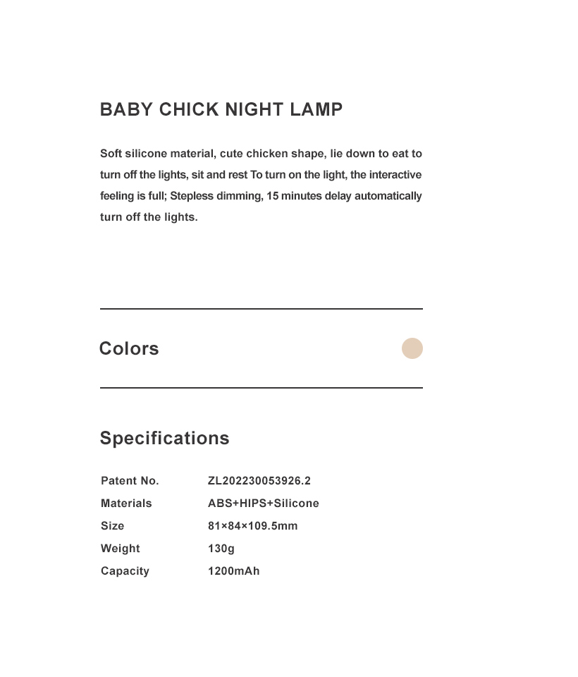 Baby Chick Night Lamp
