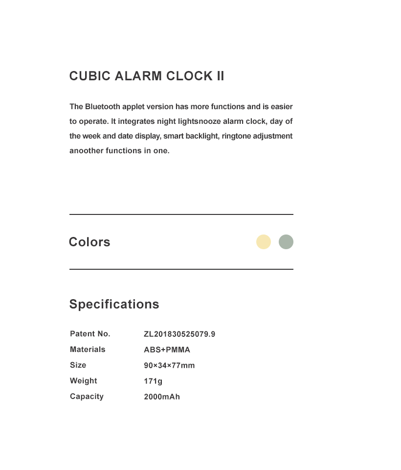 Cubic Alarm Clock 2