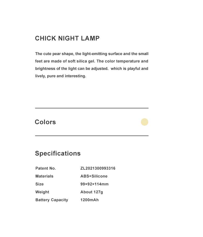 CHICK NIGHT LAMP