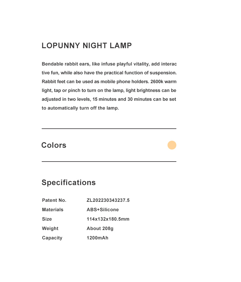 Lopunny Night Lamp