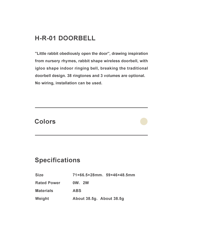 Bunny & Snowhouse Doorbell
